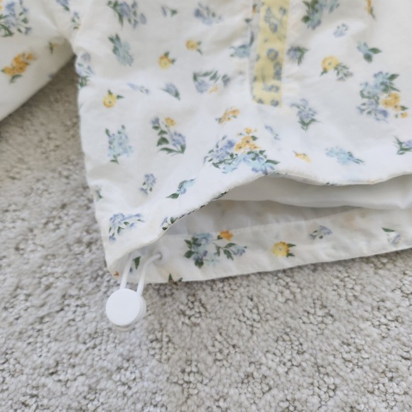 Grannycore Floral Cropped Windbreaker Jacket Women's Size M - Picture 3 of 7